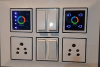 BMIS  Touch (Feather Push Type)Remote Control Switch 5ch(4+1)  - Indian Standard Modular Plate